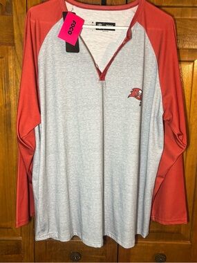 Tampa Bay Buccaneers Long sleeve Gray& Orange Tee